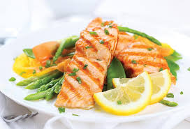 salmon dinner with vegetables