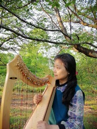 Harp and me in nature